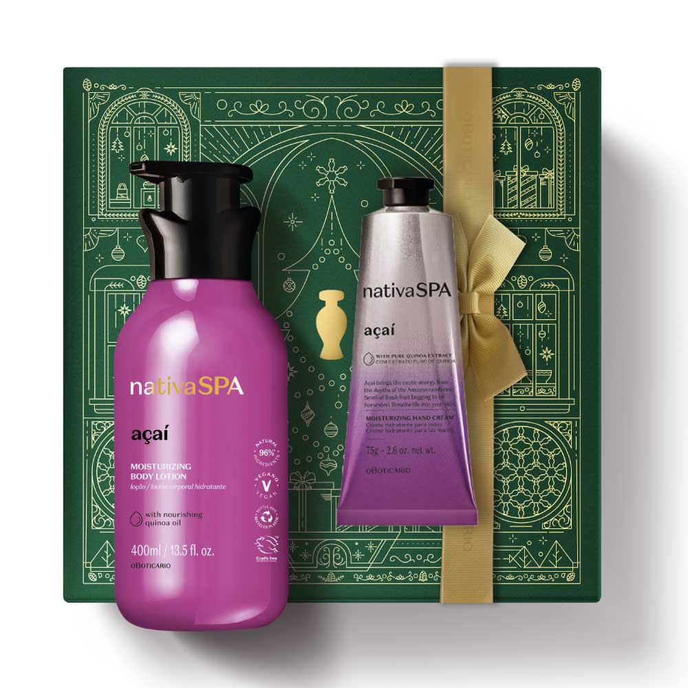 Nativa SPA Christmas Kit for Hands with Açaí