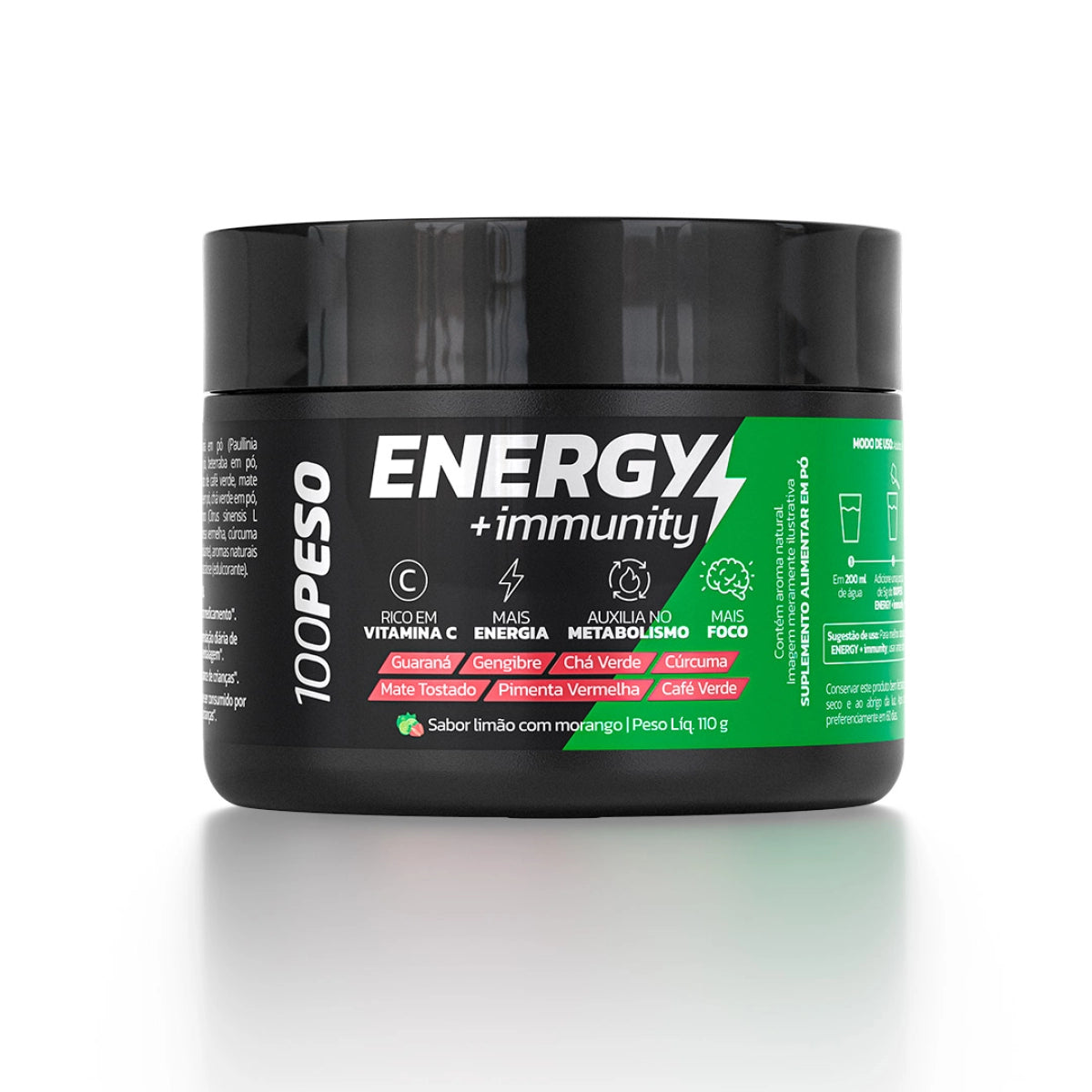 Energy + Immunity 110g - Lemon with Strawberry flavour
