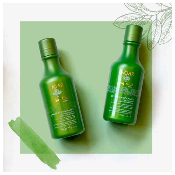 Kit Inoar Argan Oil System (Shampoo + Conditioner) - 250ml