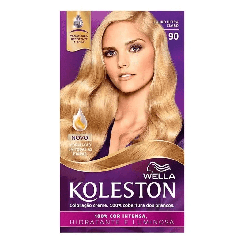 Kit Tintura Koleston Wella - Vários Tons: Castanho, Loiro, Ruivo e Preto