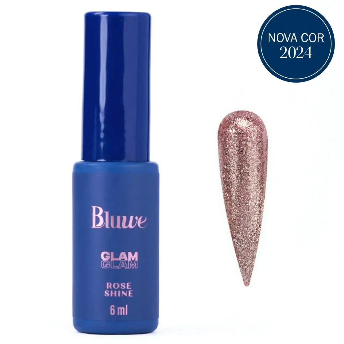 Esmalte em Gel Rose Shine Coleção Glam 6ml | Bluwe