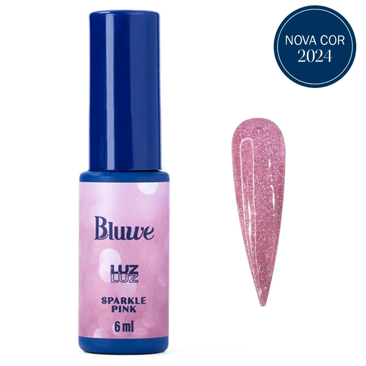 Esmalte em Gel Sparkle Pink Coleção Luz 6ml | Bluwe