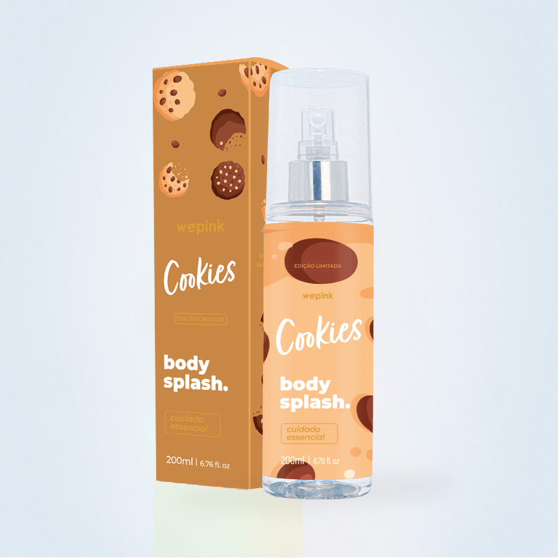 Body Splash Cookies Desodorante Colônia 200ml - Wepink