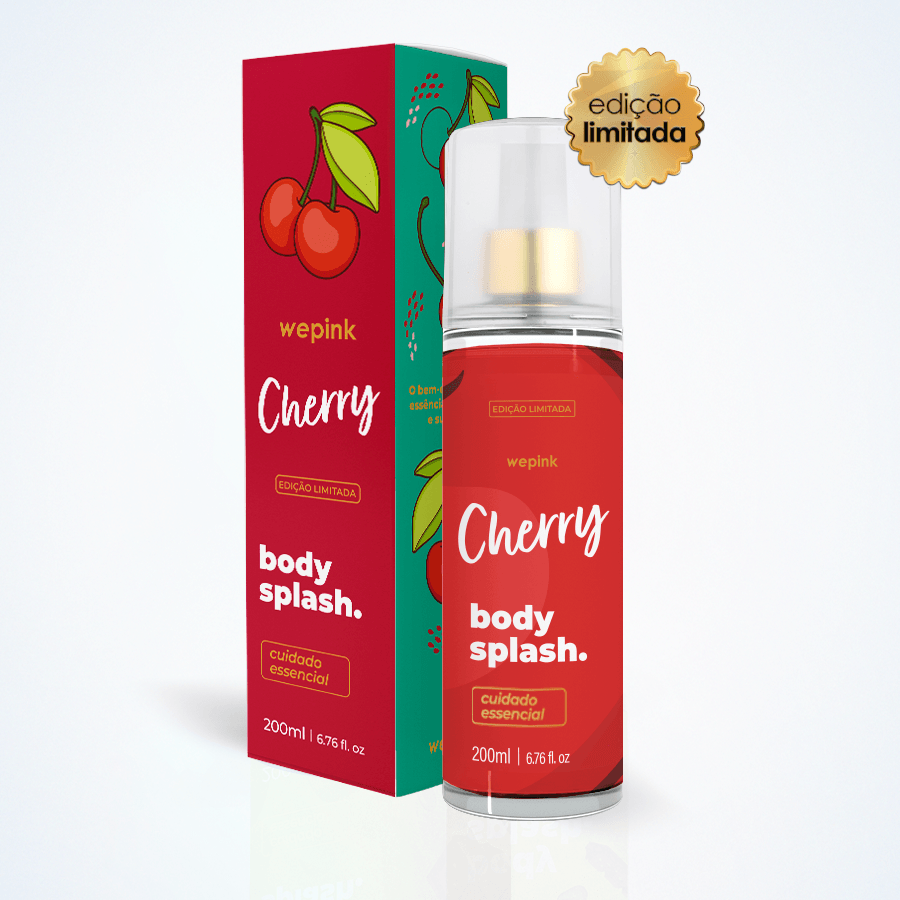 Body Splash Cherry Desodorante Colônia 200ml - Wepink