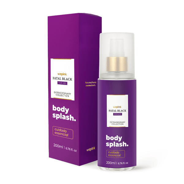 Body Splash Fatal Black For Her Deodorant Cologne 200ml - Wepink