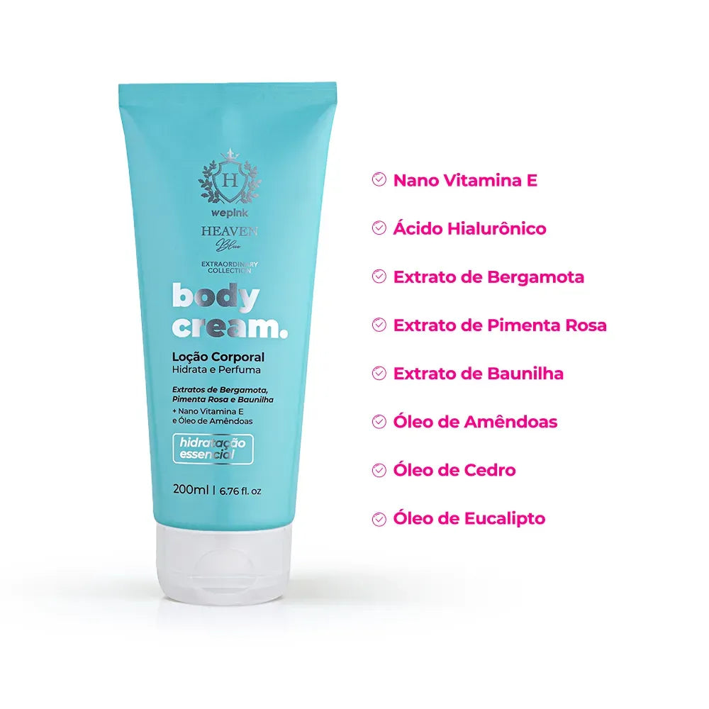 Heaven Blue Body Cream Moisturizing Deodorant 200ml - Wepink