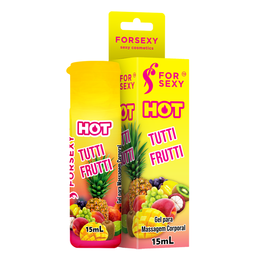 Gel Hot Beijável For Sexy Tutti-frutt- 15ml