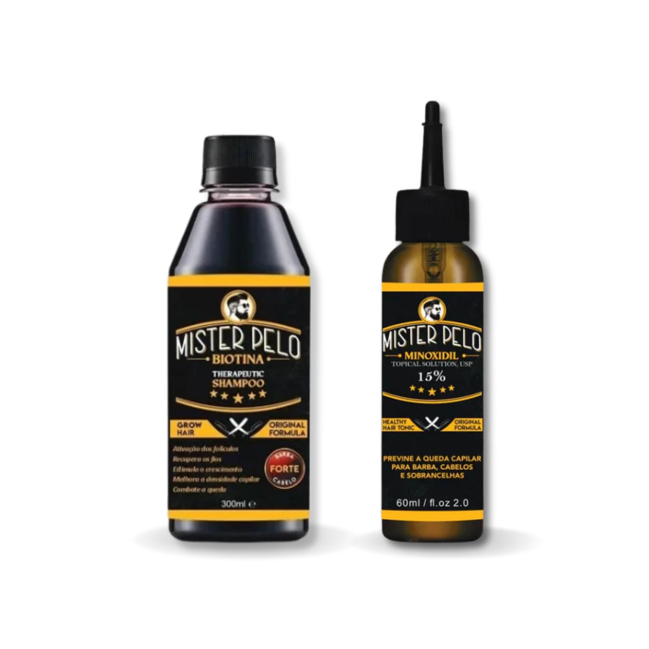 Mister Pelo Kit – Anti-Hair Loss Shampoo + Strengthening Hair Tonic