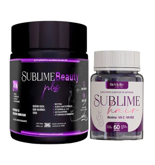 Sublime Beauty Plus Collagen 300g + Hair Vitamin - Bio Vitalis
