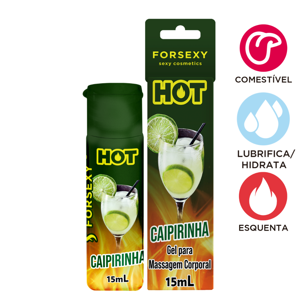 Gel Hot Beijável For Sexy Caipirinha  - 15ml