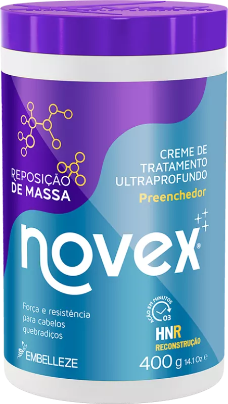 Creme De Tratamento Embelleze Novex Reposição de Massa 400gr