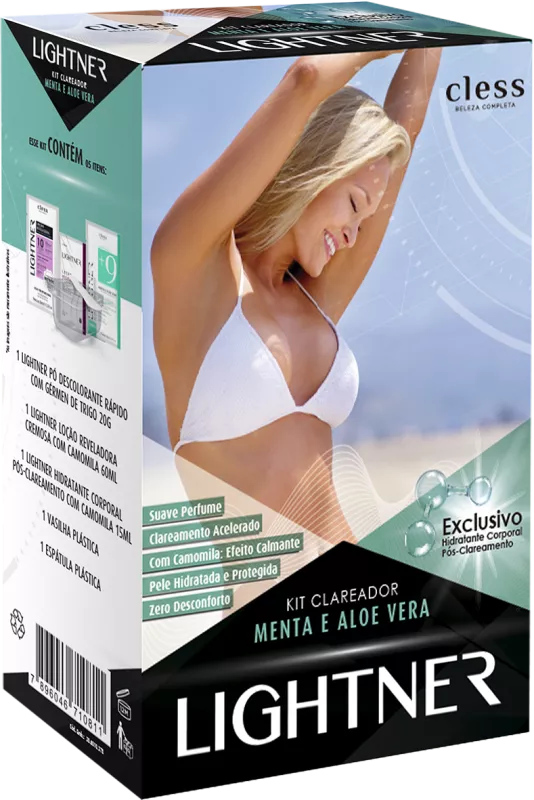 Cless Lightner Menta e Aloe Vera - Kit Clareador