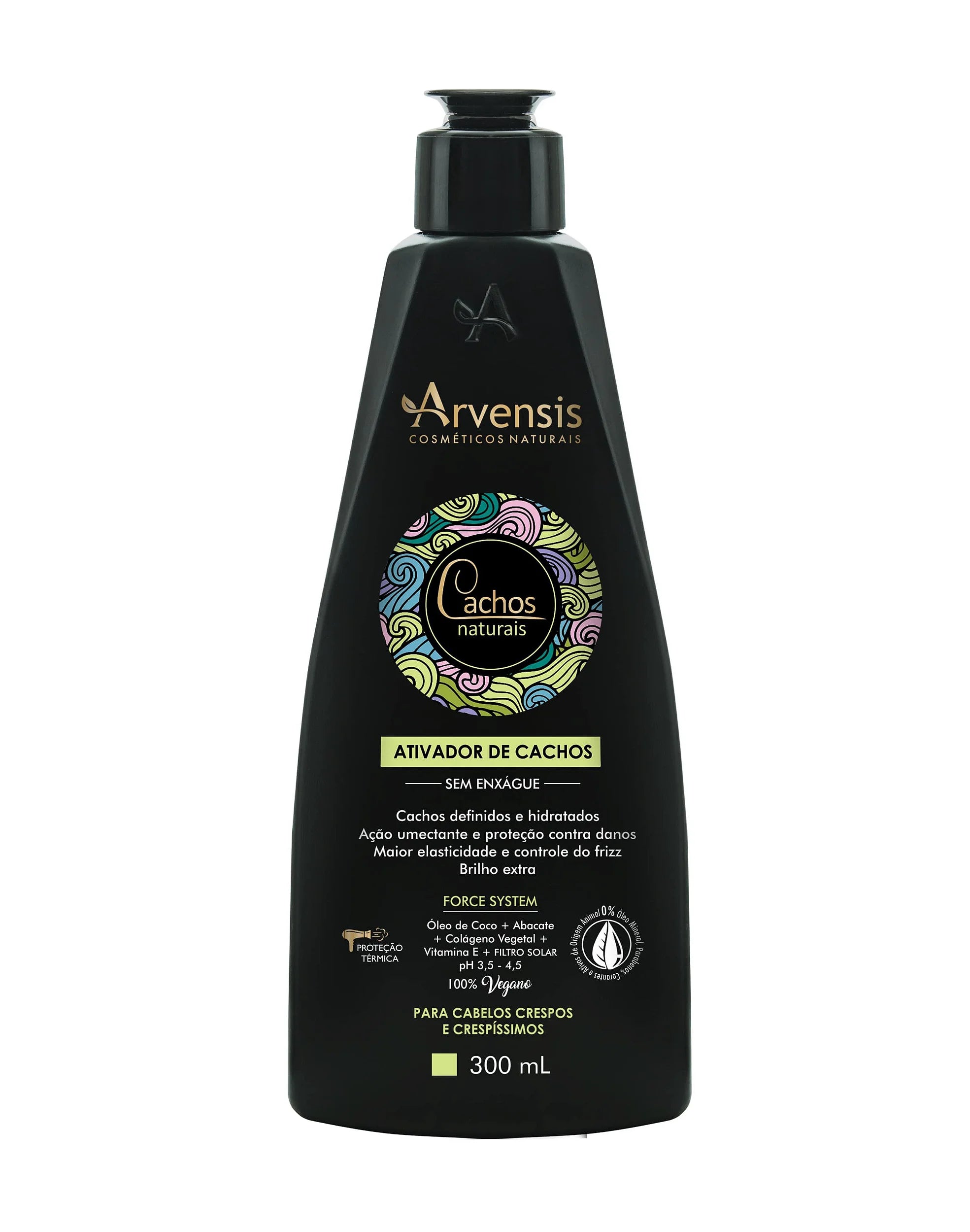 Curl Activator Cream Natural Curls Coily and Kinky Hair Arvensis - 300ml