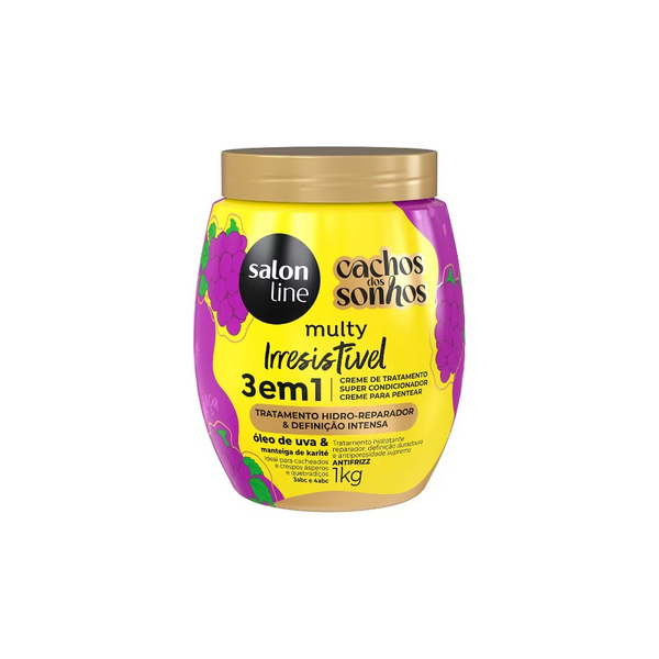 Salon Line 3-in-1 Dream Curls Cream Multy Irresistible Grape Oil - 1kg