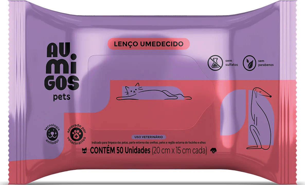 Lenço Umedecido Au.Migos Pets
