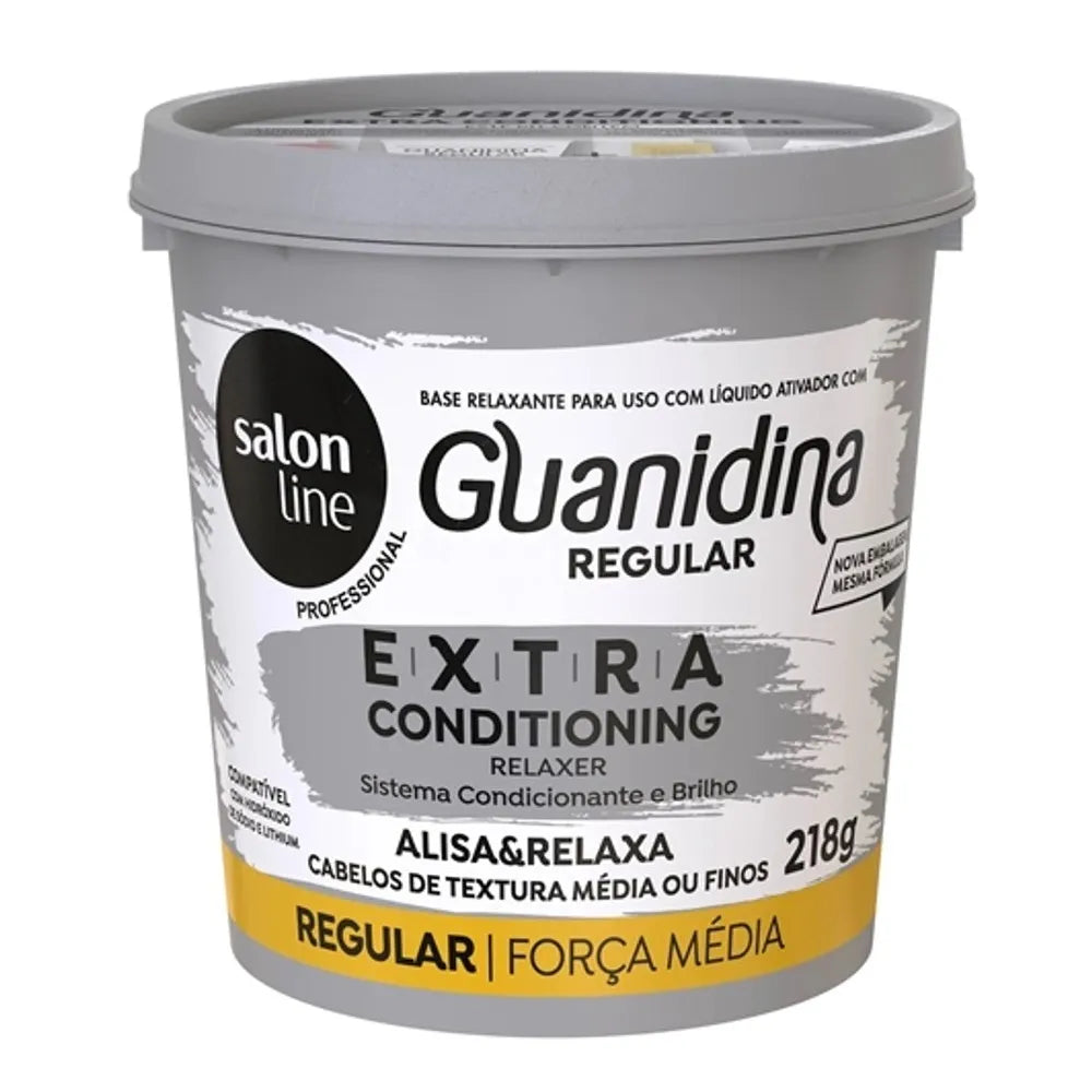 Guanidina Extra Conditioning Regular Alisa e Relaxa Salon Line 218gr
