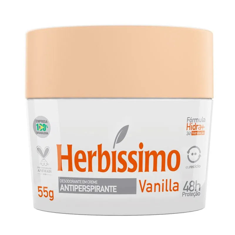 Desodorante Creme Herbíssimo Vanilla 55g