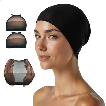 Black Nero Hair Cap With Patterned Bar - Santa Clara