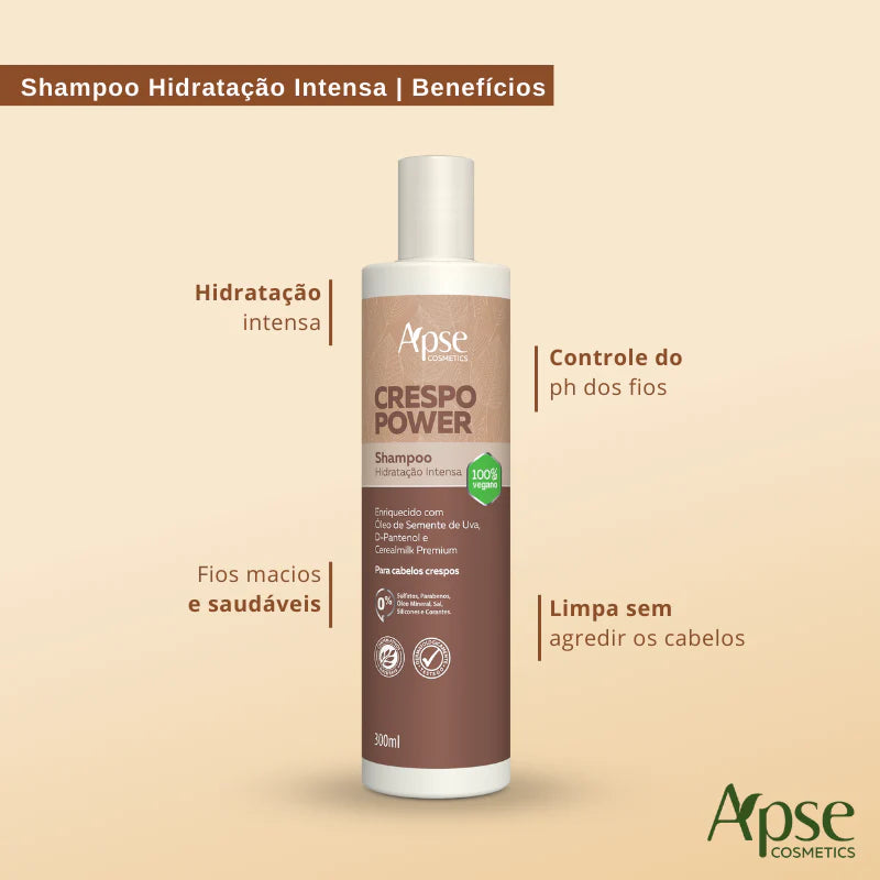 Shampoo Crespo Power Intense Hydration 300ml