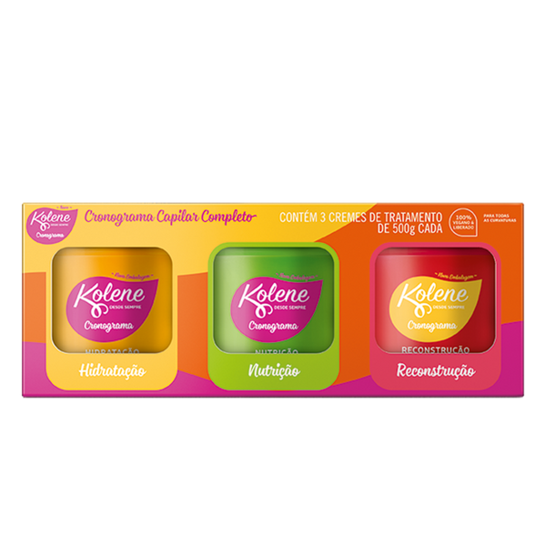 Kolene Treatment Cream Conditioner Minipack Schedule 3 units of 500g each