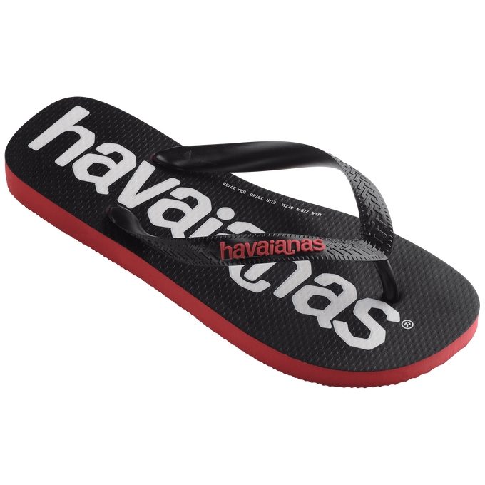 Chinelo Havaianas Top Logomania 2  Vermelho Rubi