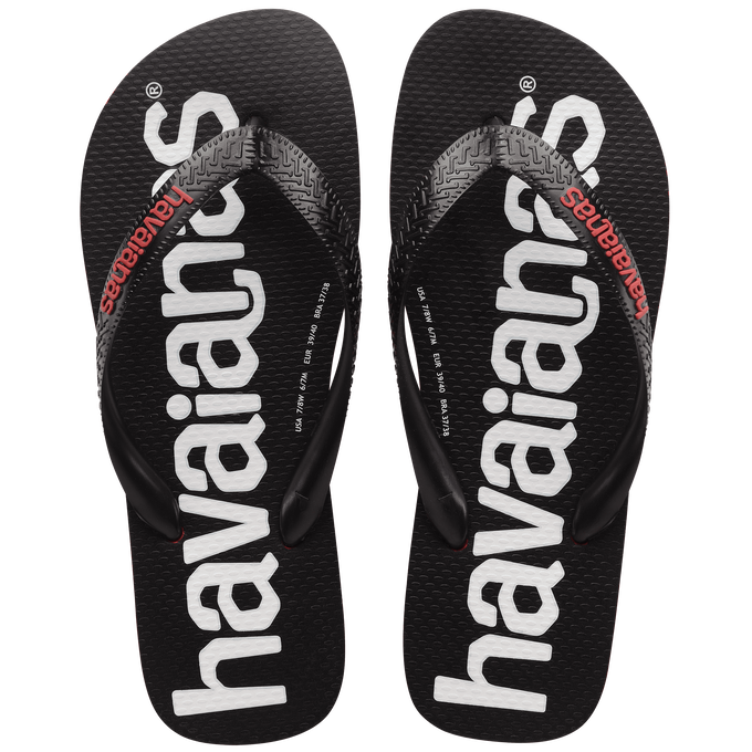 Chinelo Havaianas Top Logomania 2  Vermelho Rubi