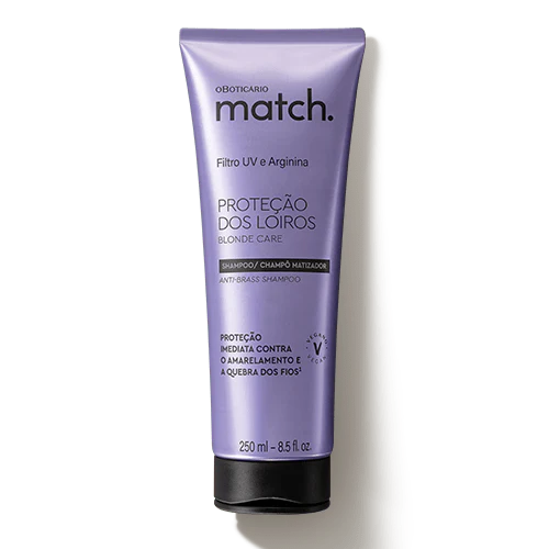 Matizador Match Proteção Dos Loiros Shampoo, 250ml