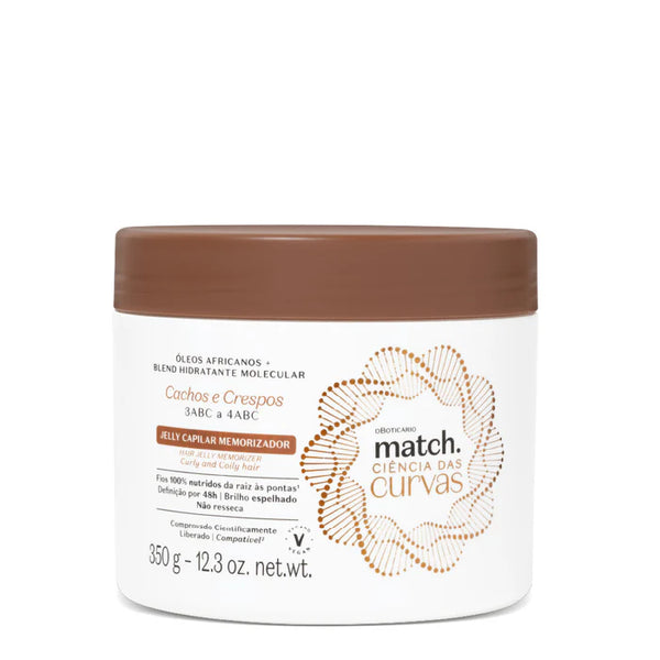 Jelly Capilar Memorizador Match Ciência das Curvas,  3ABC to 4ABC 350g