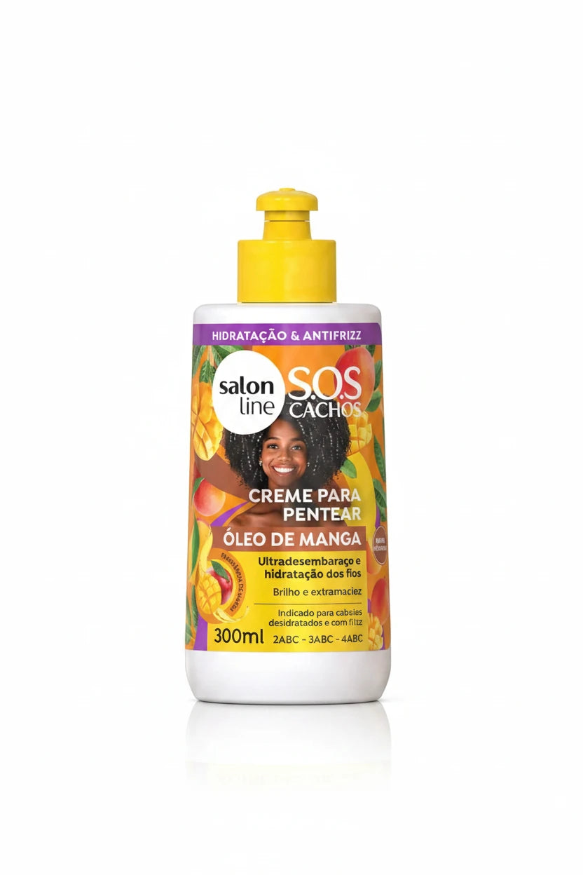 Creme para Pentear SOS Cachos Óleo de Manga Salon Line 300ml