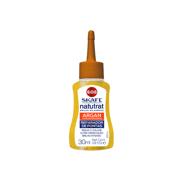Reparador de pontas Natutrat S.O.S Brilho Milagroso Argan+Macadâmia 30ml