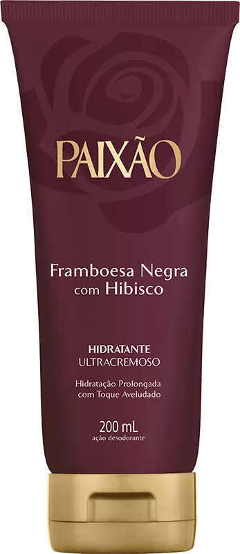 Paixão Moisturizing Lotion 200ml Tube Black Raspberry