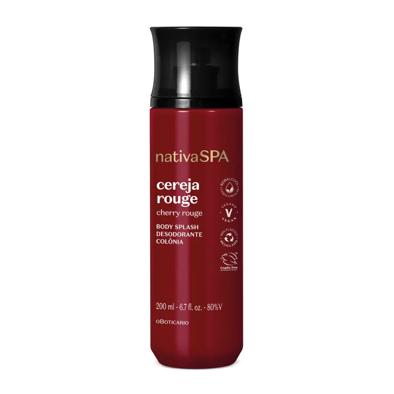 Body Splash Desodorante Colônia Nativa Spa Cereja Rouge - 200ml