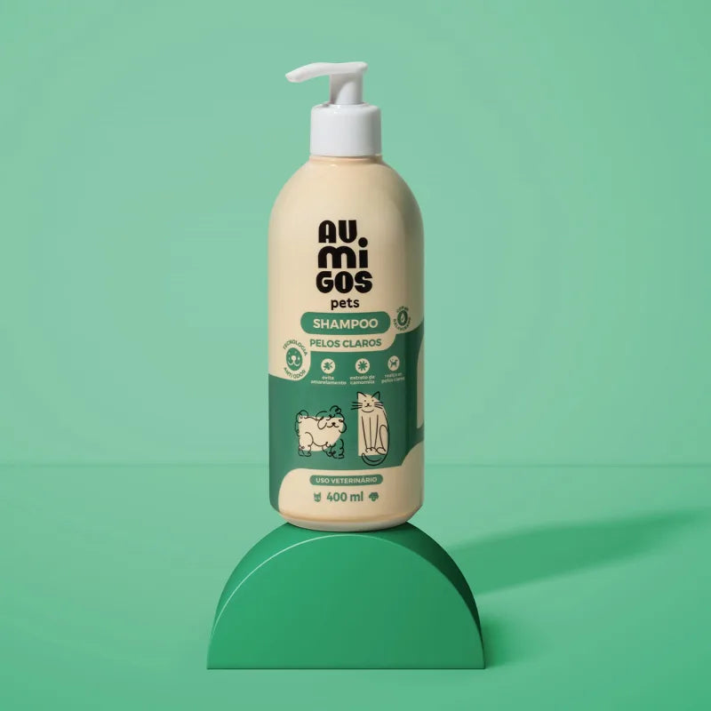Shampoo Pelos Claros Au.Migos Pets 400ml