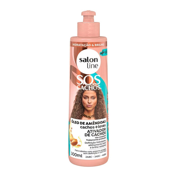 SOS Cachos + Light Curl Activator Salon Line Almond Oil - 300ml