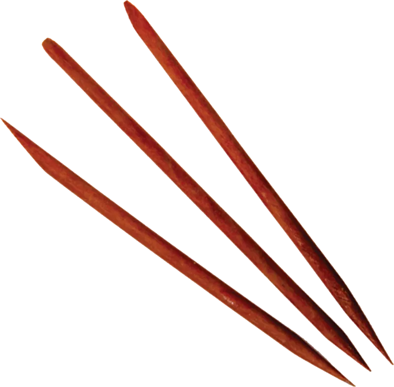Palito  de madeira Para Unha Com 3 Unidades  Santa Clara