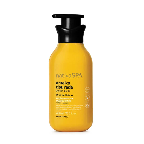 Nativa Spa Radiant Deodorant Body Lotion Golden Plum 400ml