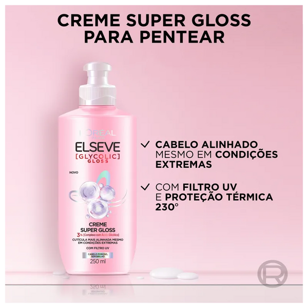 Elseve L’Oréal Paris Glycolic Gloss - Creme para Pentear 250ml