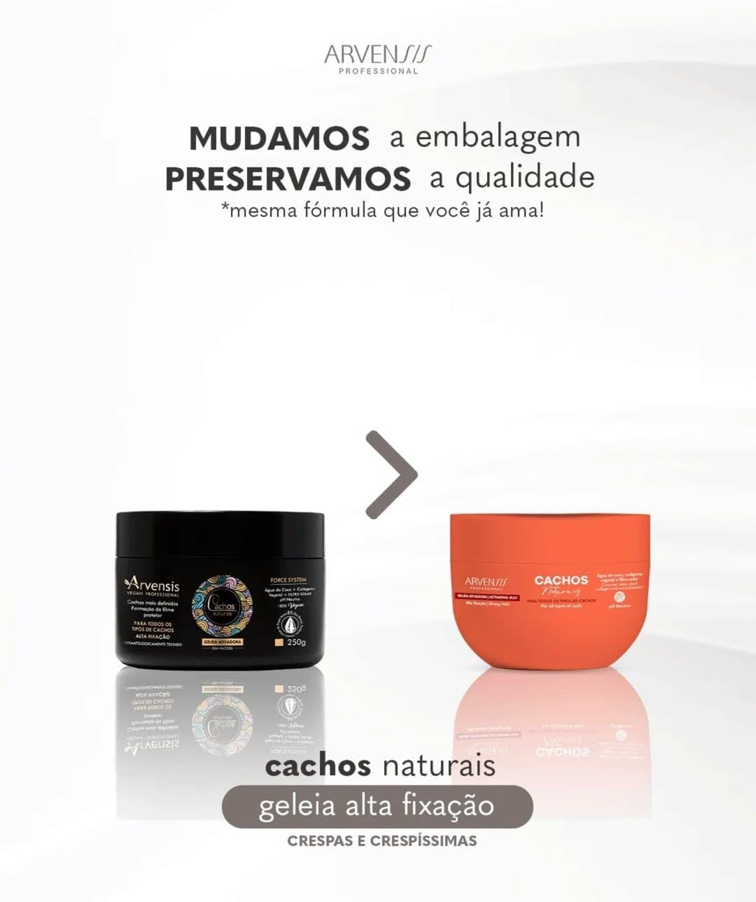 Geleia Ativadora Cachos Suave Fixação Arvensis 250g