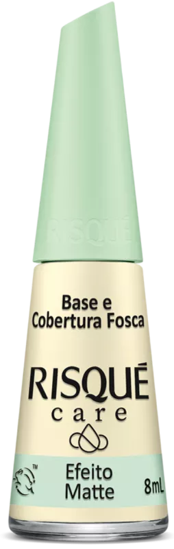 Risque Care Comercial Nail Polish Base E Cobertura Fosca 8ml