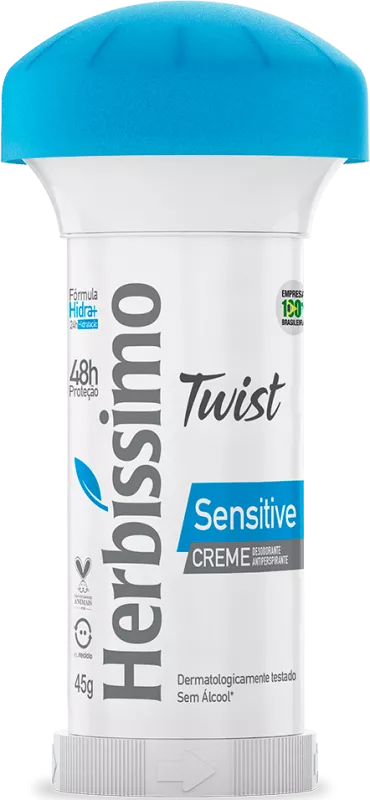 Desodorante em Creme Herbíssimo Twist Sensitive - 45g