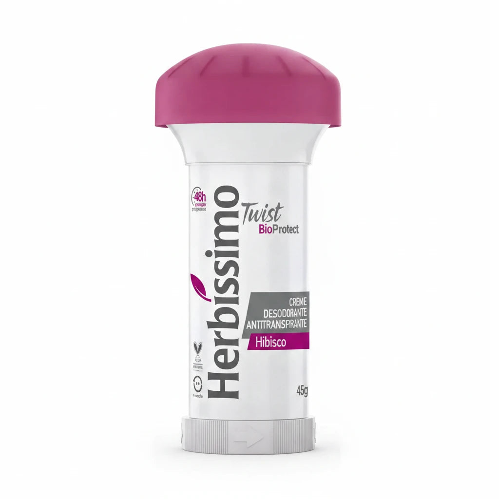 Desodorante em Creme Herbíssimo Twist Bio Protect Hibisco - 45g