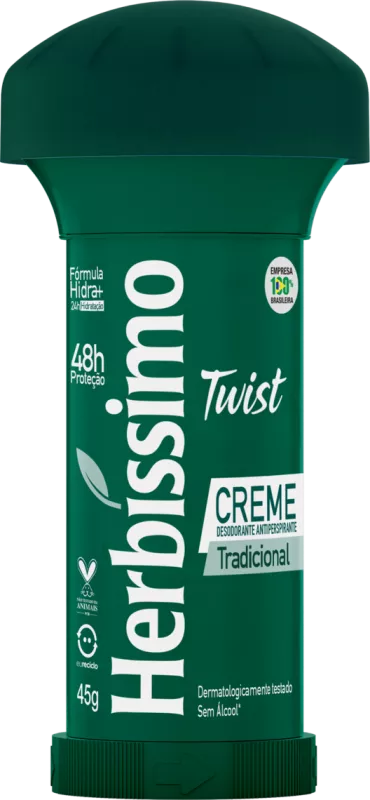 Desodorante em Creme Herbíssimo Twist Tradicional - 45g