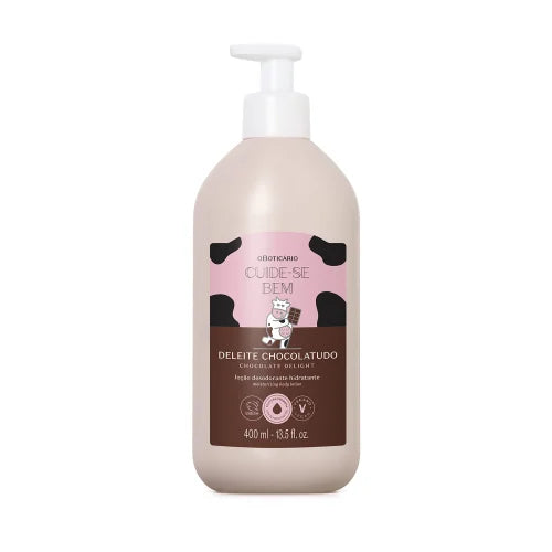 Chocolate Delight Moisturising Body Lotion Deodorant Cuide-se Bem 400ml