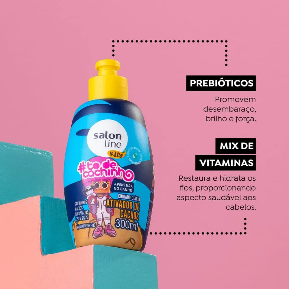 #todecachinho Kids Aventura no Banho Salon Line Curl Activator 300ml