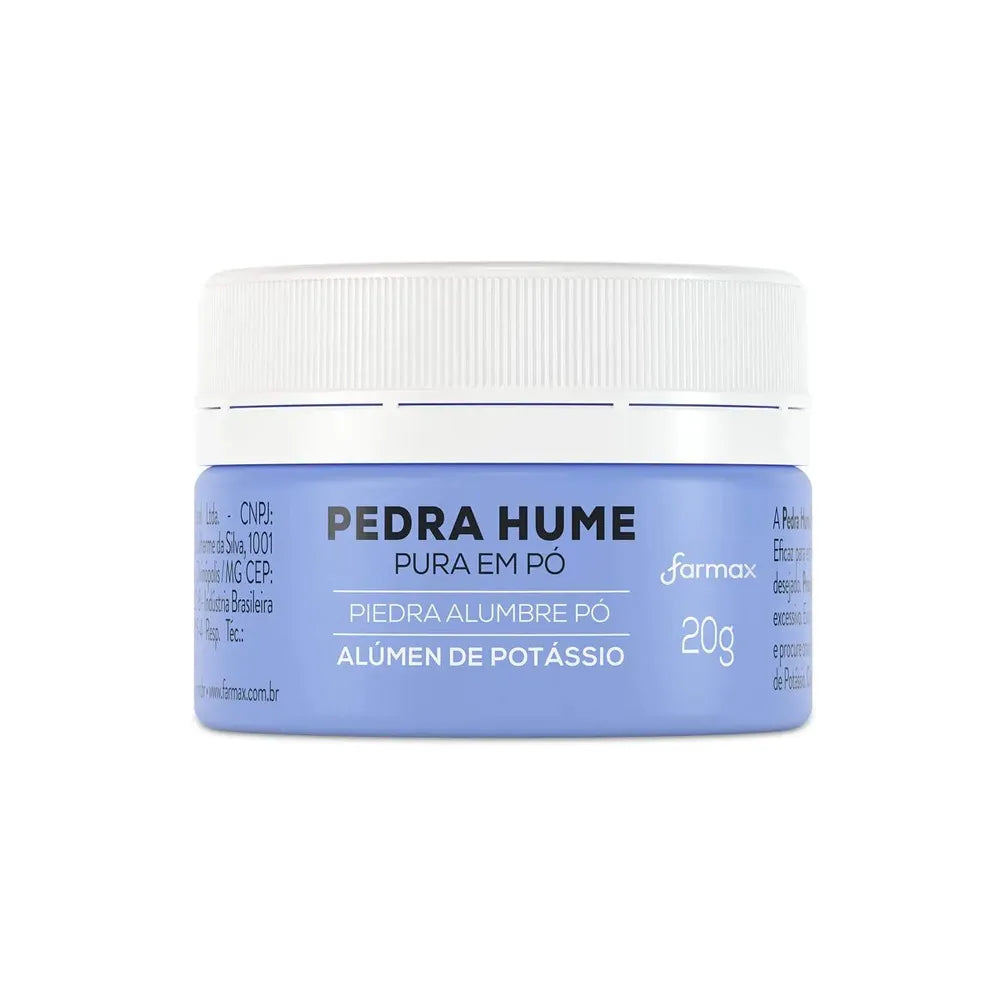 Pedra Hume Em Pó Farmax 20g