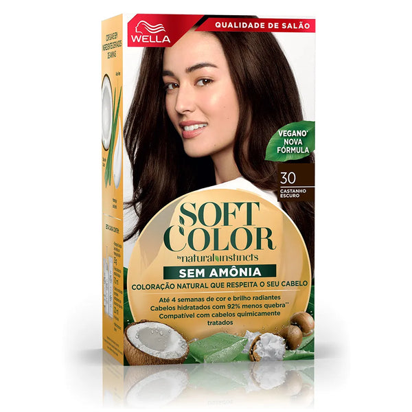 TINTA DE CABELO SOFT COLOR CASTANHO ESCURO 30