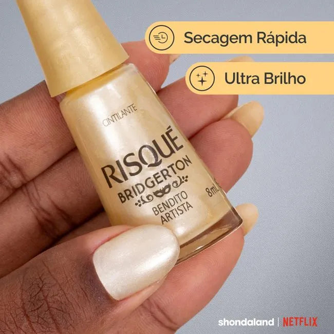 Risqué Bridgerton Bendito Artista Shimmering Yellow Nail Polish 8ml