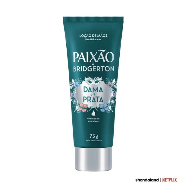 Paixão and Bridgerton Silver Lady Hand Moisturizing Lotion Deodorant 75g