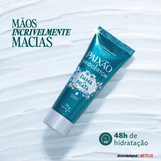 Paixão and Bridgerton Silver Lady Hand Moisturizing Lotion Deodorant 75g
