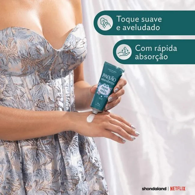 Paixão and Bridgerton Silver Lady Hand Moisturizing Lotion Deodorant 75g